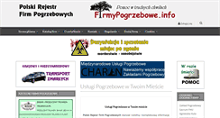 Desktop Screenshot of firmypogrzebowe.info